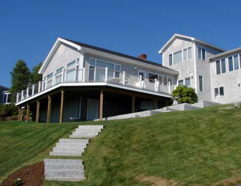 Oceanfront home remodel by Oceanside Builders in Maine