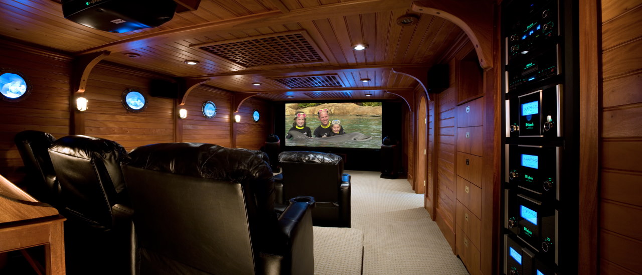 Home Theater designed & built by Oceanside Builders